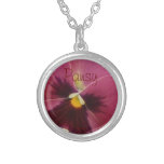 0 pensées roses colliers personnalisés