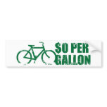 $0 PER GALLON bumper stickers