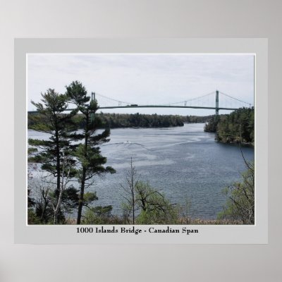 1000 Island International Bridge - Canadian Span Print by joelor