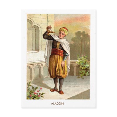 1001 Arabian Nights: Aladdin Post Card by VintageAppeal