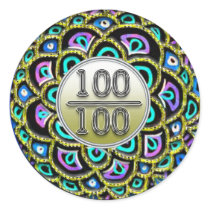 100/100 Praise Sticker