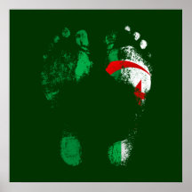 100% Algeria - Algerian to the soles of my feet. Print