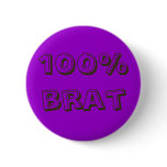 100% brat buttons