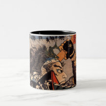 100 Brave Generals Japanese Samurai Painting Mugs