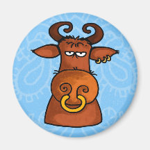 100% bull no txt refrigerator magnets