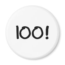 100 (Candles) Fridge Magnet