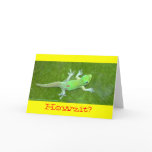 100% Certified Organic Kona Coffee Day~Gecko card