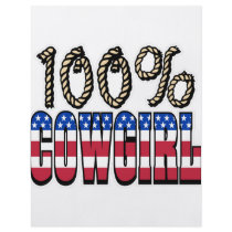 100% Cowgirl Personalized Flyer