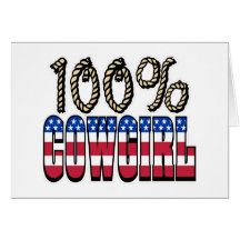 100% Cowgirl Greeting Cards