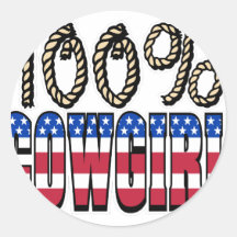 100% Cowgirl Stickers