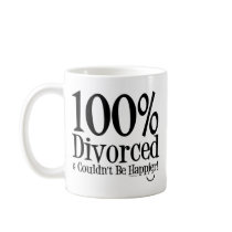100% Divorced Coffee Mug