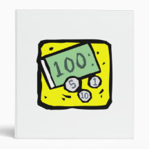 100 Dollar Bill 3 Ring Binders