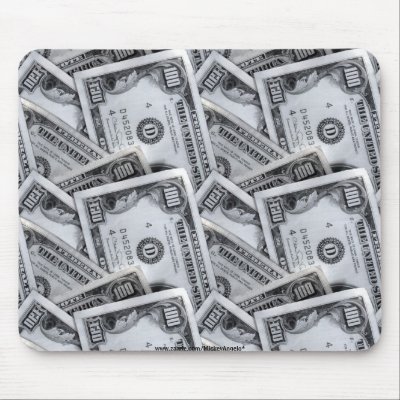 100 dollar bills mouse mats by MickeyAngelo