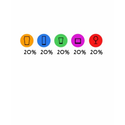 100% drinks tee shirts by kuwlij