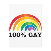 100% Gay Postcard