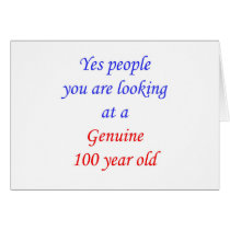100  Genuine 100 Year Old cards