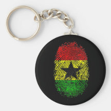 100% Ghanian Ghana DNA pride gifts Keychains