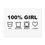 100% Girl Postcard