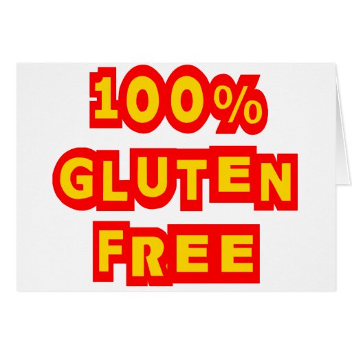 100% Gluten Free Card