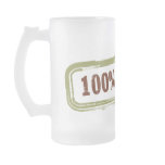 100% Green Frosted Mug