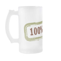 100% Green Frosted Mug