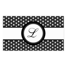 100 Grey Polkadot Pokadot Business Card