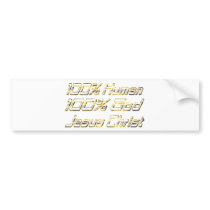 100% Human God Doré Bumper Stickers