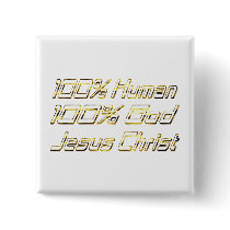 100% Human God Doré Button