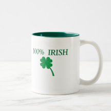 100% IRISH - 11oz. Mug!