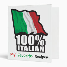 100% Italian 3 Ring Binder