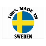 100% Made In Sweden Postcard