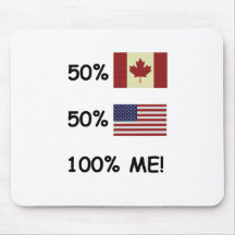 100% ME Canadian/American Mousepad