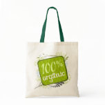100% Organic Canvas Grocery Tote Bag