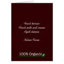 100% Organic - white text