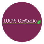 100% Organic - white text