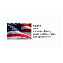 100-pack EQUALITY Cards Business Card Template