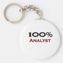 100 Percent Analyst Keychains