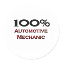 100 Percent Automotive Mechanic Stickers
