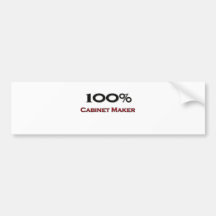 100 Percent Cabinet Maker Bumper Stickers