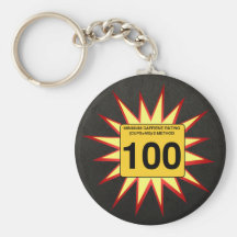 100 Percent Caffeine Keychain