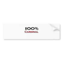 100 Percent Cardinal Bumper Stickers