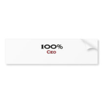 100 Percent Ceo Bumper Sticker