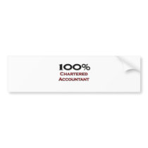 100 Percent Chartered Accountant Bumper Sticker