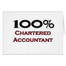 100 Percent Chartered Accountant Greeting Cards