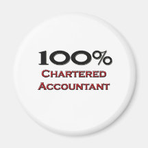 100 Percent Chartered Accountant Fridge Magnets