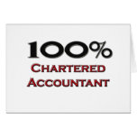 100 Percent Chartered Accountant Greeting Cards