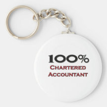 100 Percent Chartered Accountant Key Chain