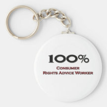 100 Percent Consumer Rights Advice Worker Key Chain