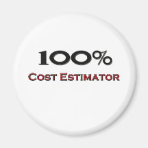 100 Percent Cost Estimator Fridge Magnets