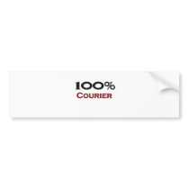 100 Percent Courier Bumper Stickers